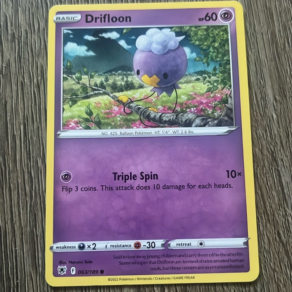 Drifloon pokemon card